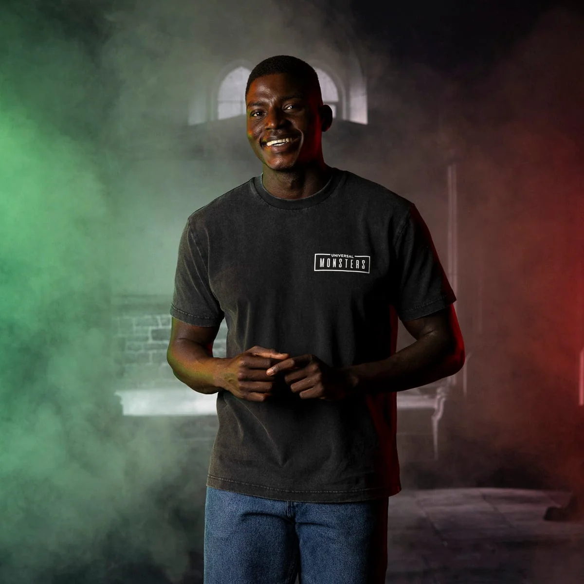 Universal Monsters "Masters of Horror" – Vintage Crewneck Tee - Image 2