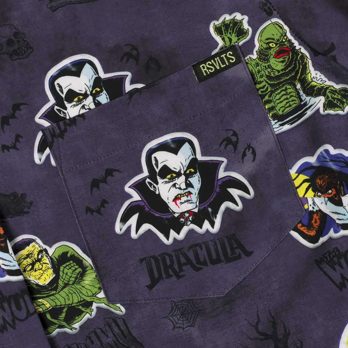 Universal Monsters "Monstickers" – Women's KUNUFLEX Short Sleeve Shirt - Image 4