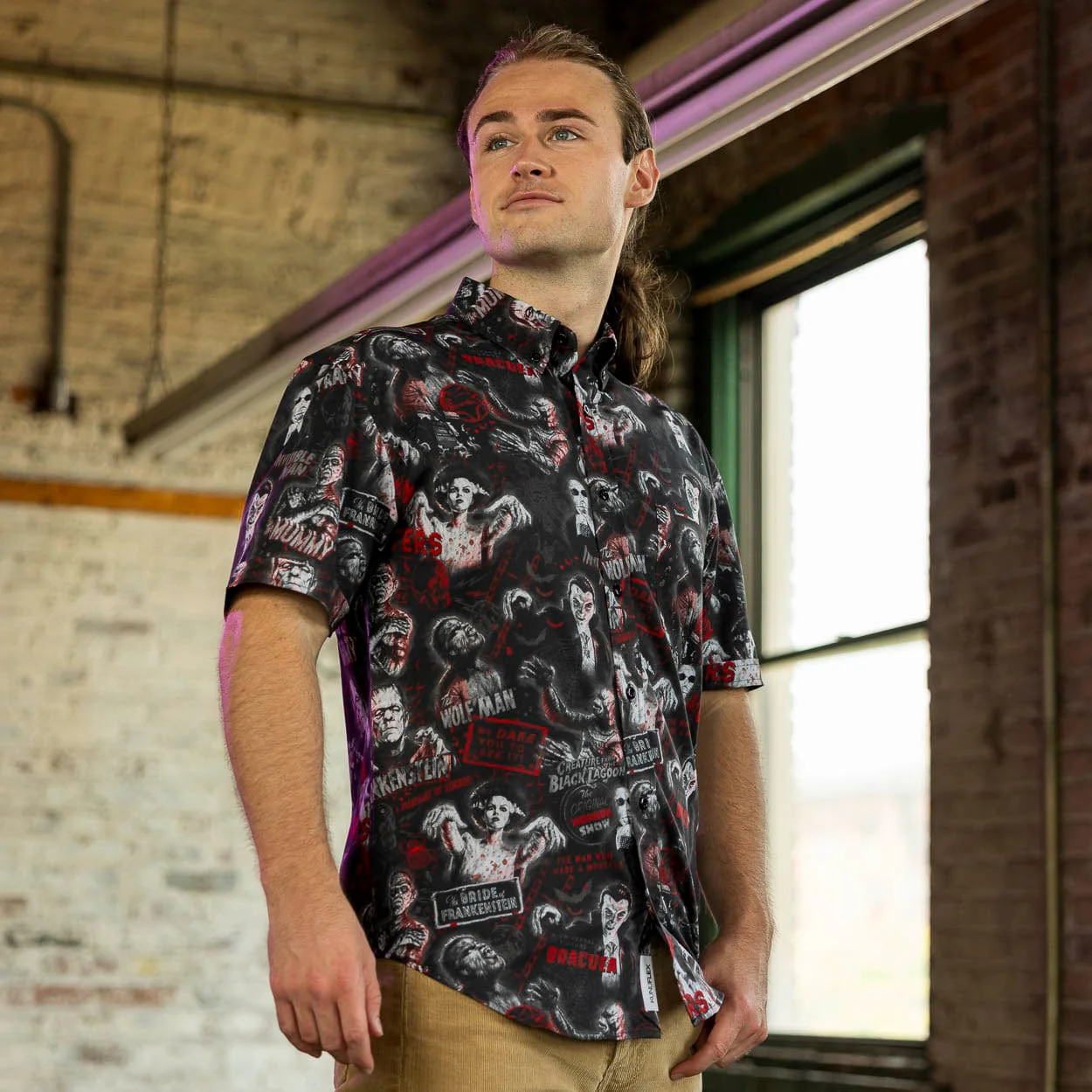 Universal Monsters "Now Slaying" – KUNUFLEX Short Sleeve Shirt - Image 5
