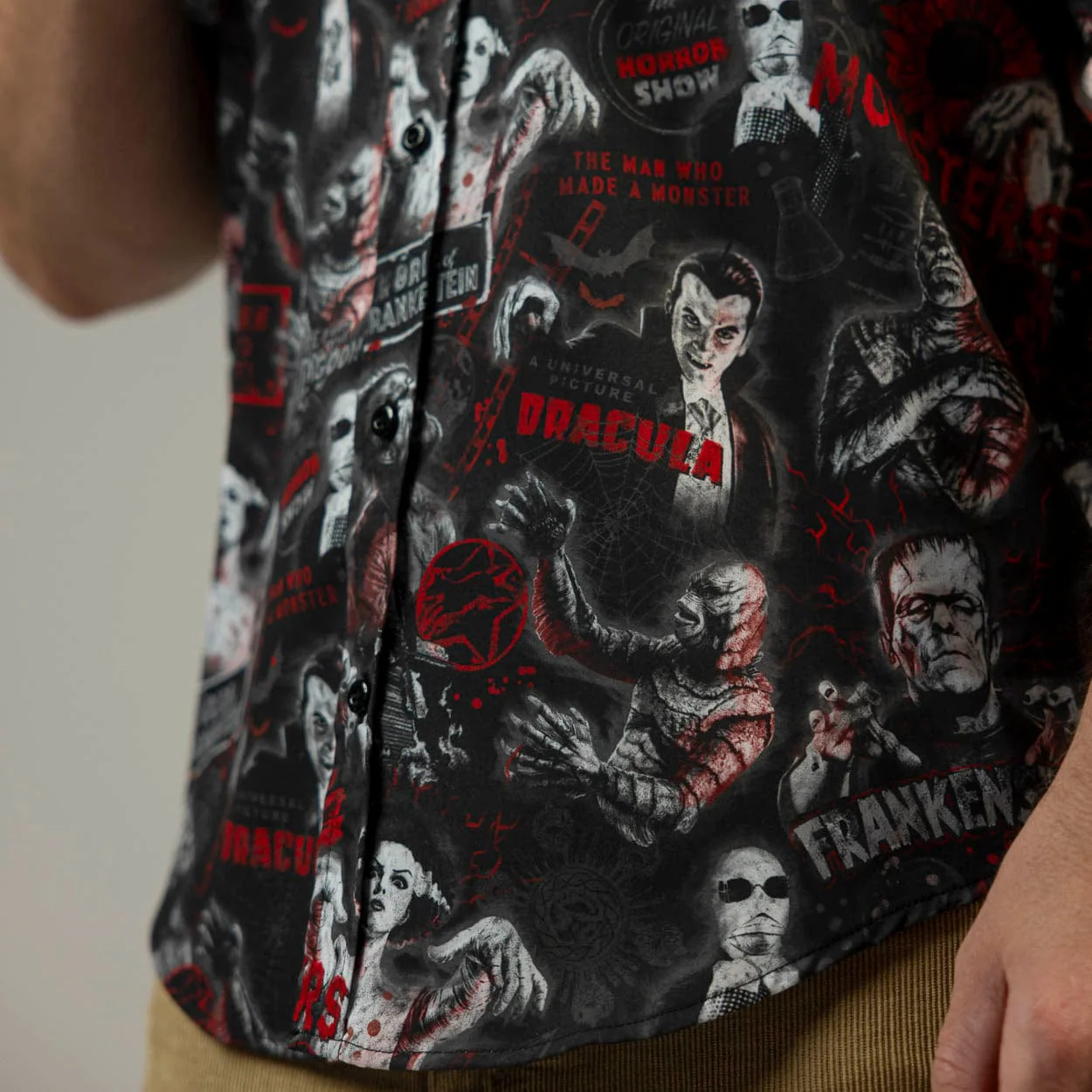 Universal Monsters "Now Slaying" – KUNUFLEX Short Sleeve Shirt - Image 8