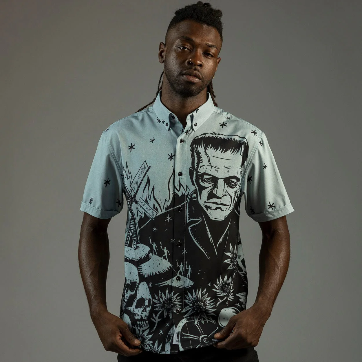 Universal Monsters "The Monster" – KUNUFLEX Short Sleeve Shirt - Image 5