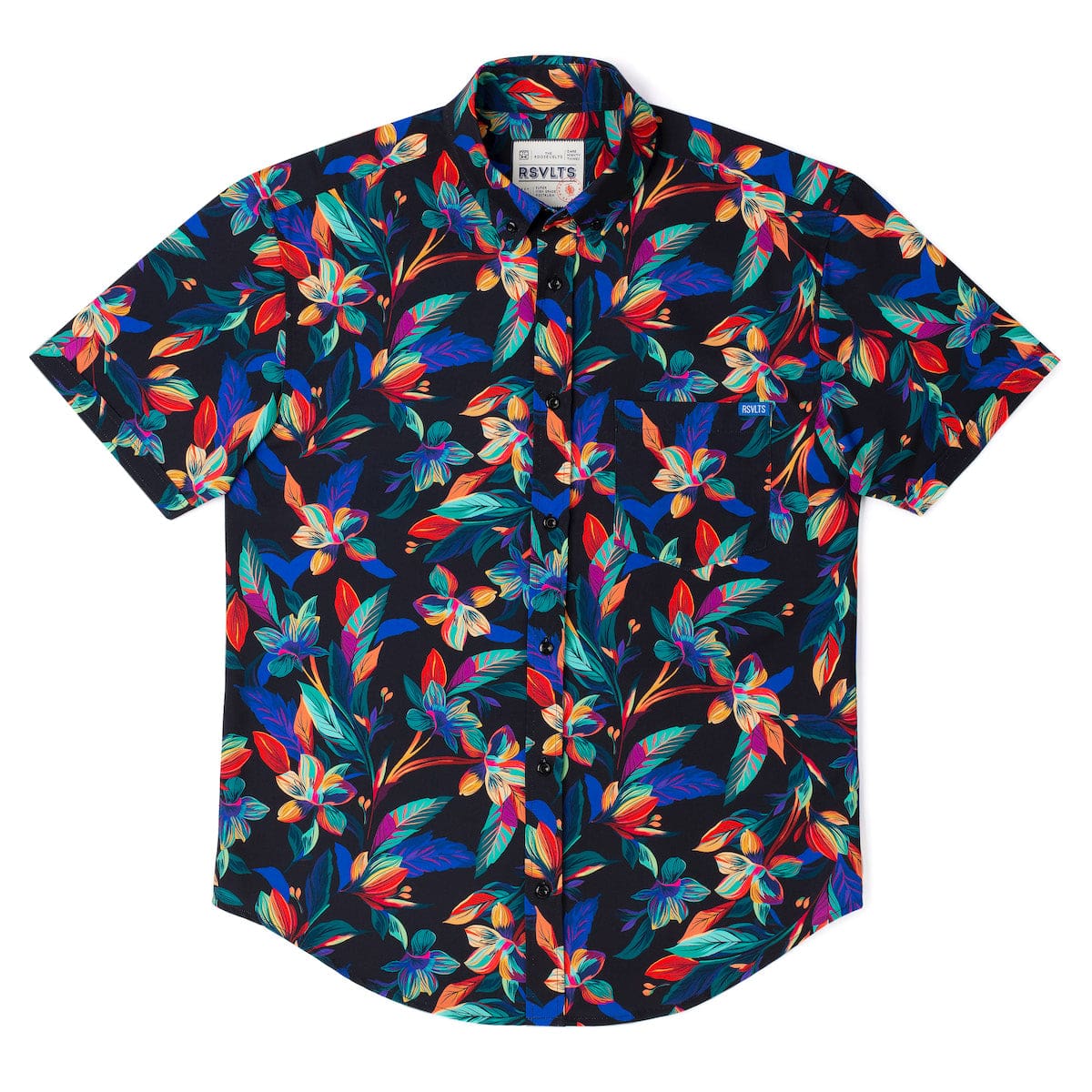 Vibrant Bloom – KUNUFLEX Short Sleeve Shirt - Image 5