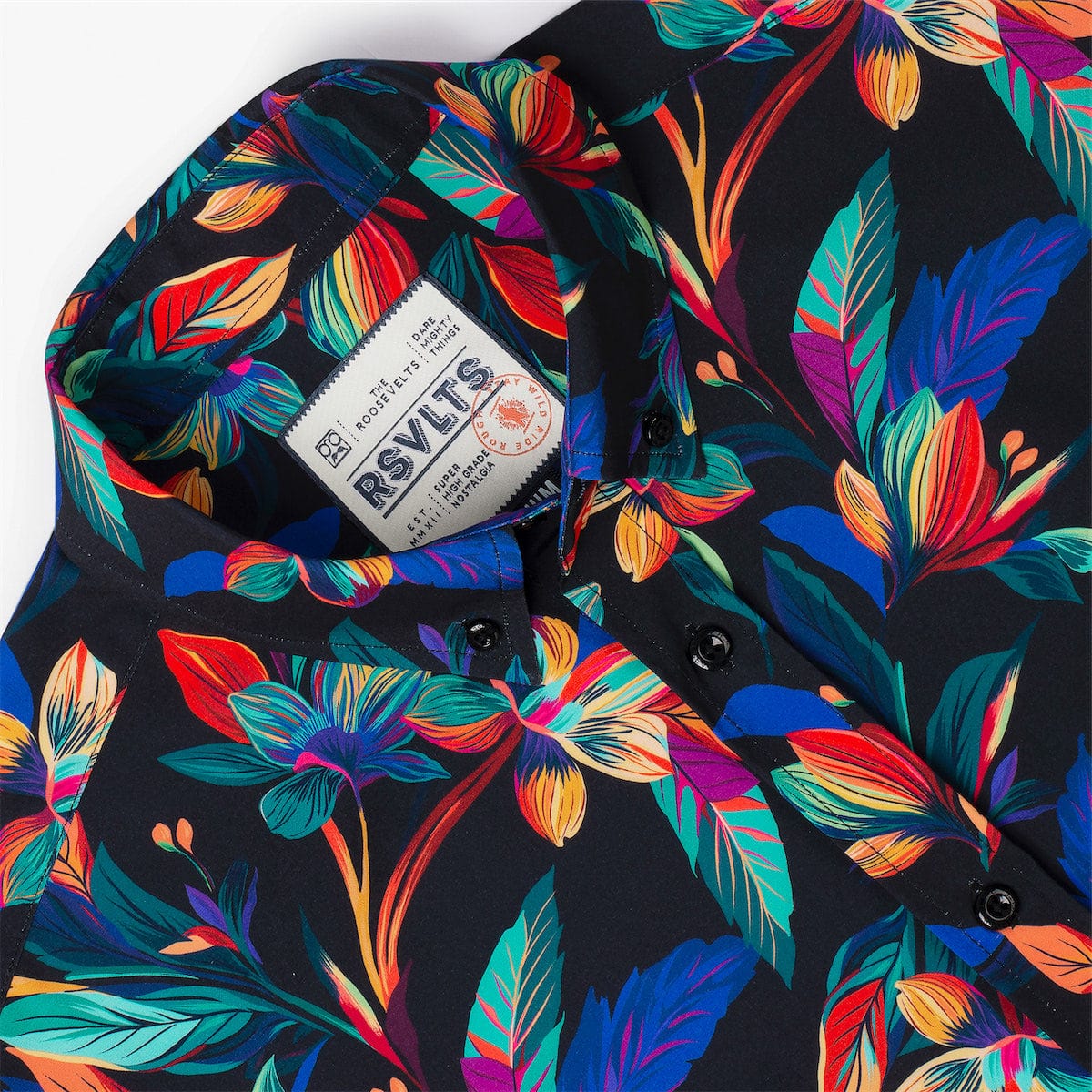 Vibrant Bloom – KUNUFLEX Short Sleeve Shirt - Image 6