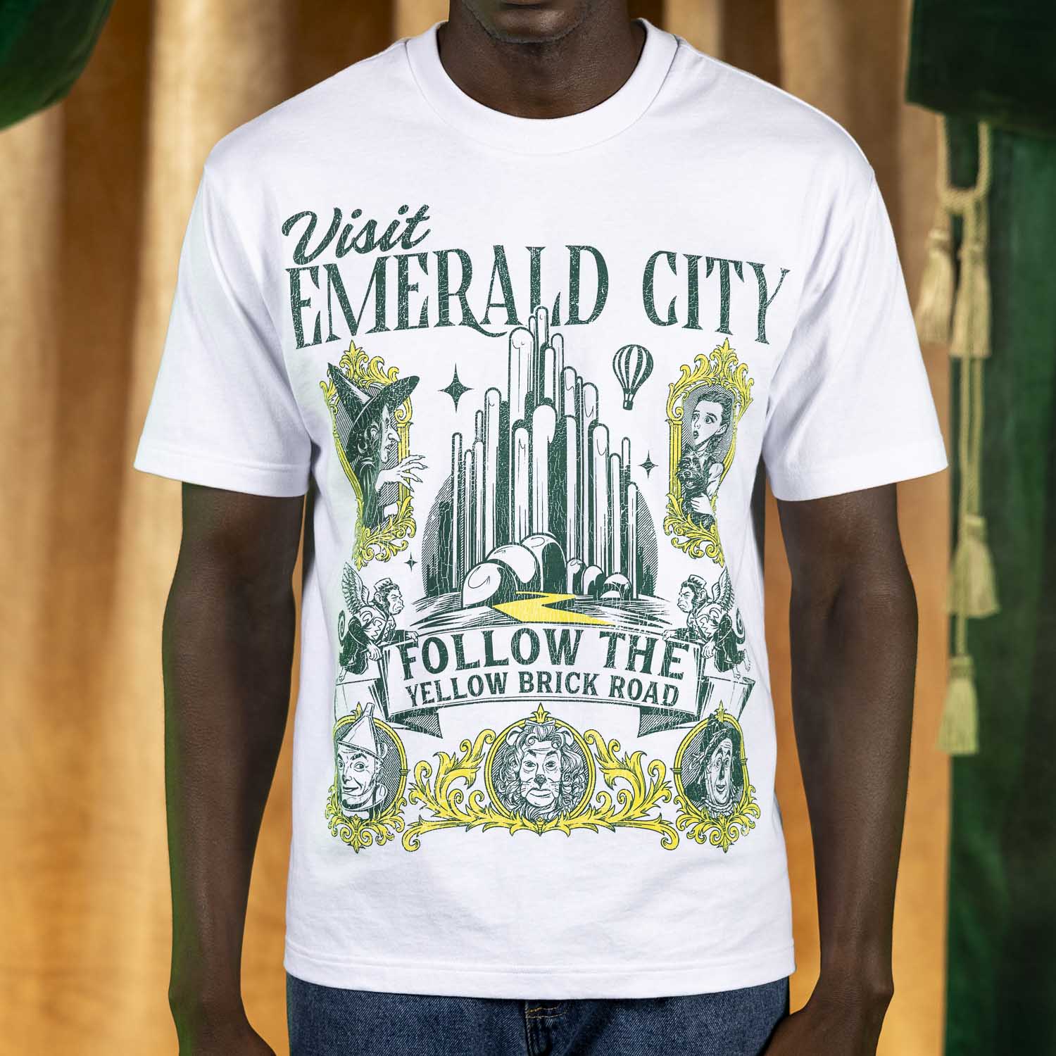The Wizard of Oz™ "Visit Emerald City" – Vintage Crewneck Tee - Image 4