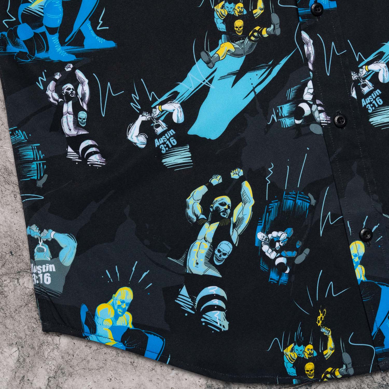 Stone Cold Steve Austin "The Bottom Line" – KUNUFLEX Short Sleeve Shirt - Image 5