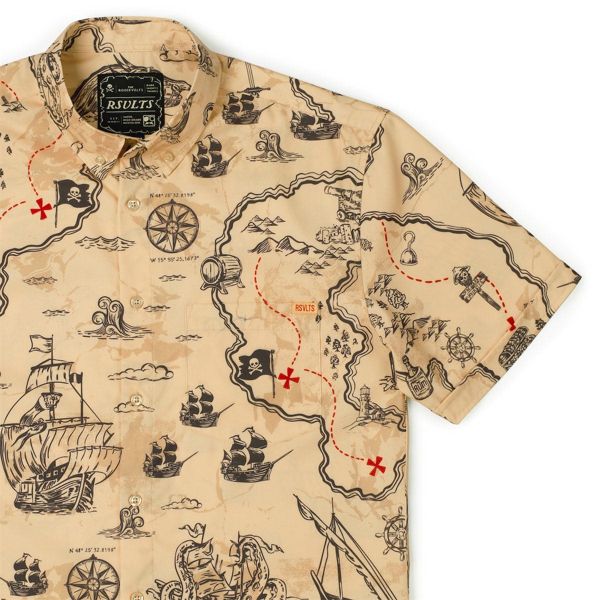 X Marks the Spot – KUNUFLEX Short Sleeve Shirt - Image 2