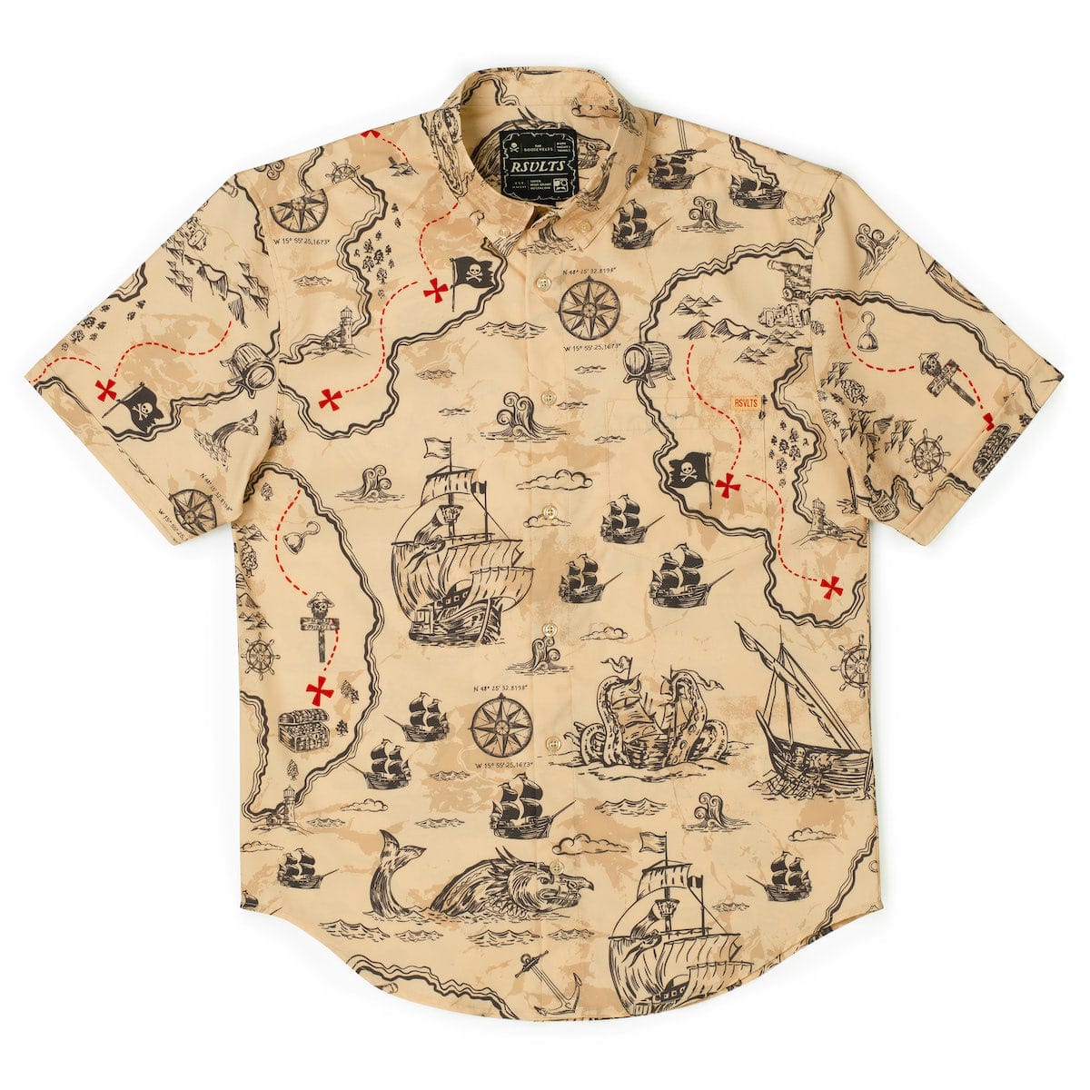 X Marks the Spot – KUNUFLEX Short Sleeve Shirt - Image 5