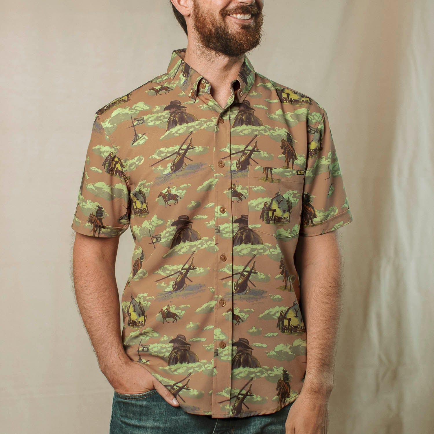 Yellowstone "Dutton Ranch" – KUNUFLEX Short Sleeve Shirt - Image 5