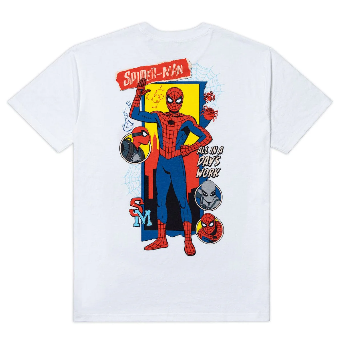 Your Friendly Neighborhood Spider-Man "All in a Day's Work" – Crewneck Tee - Image 5